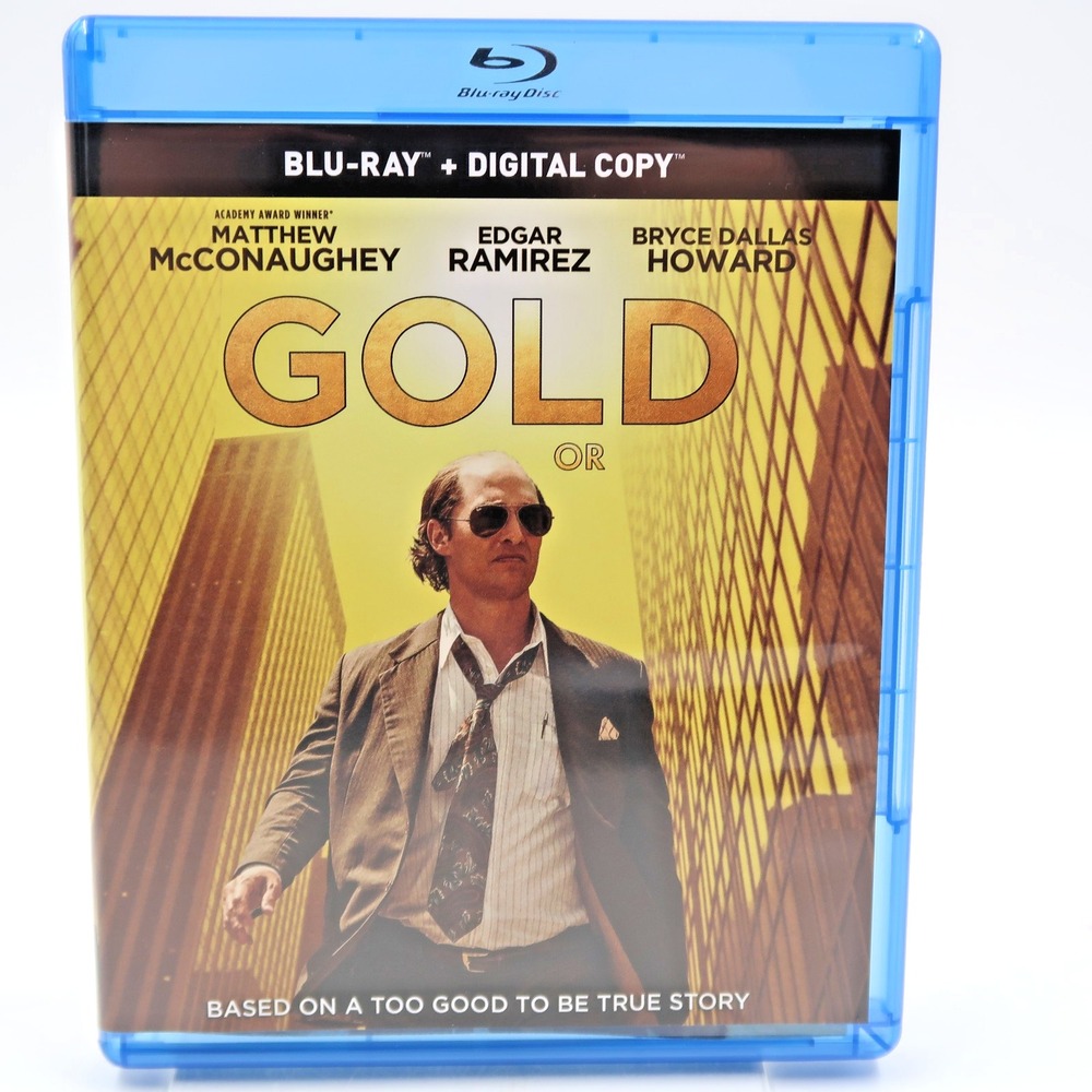 Gold Blu-ray 2016 Matthew McConaughey Edgar Ramirez Drama Movie 14A